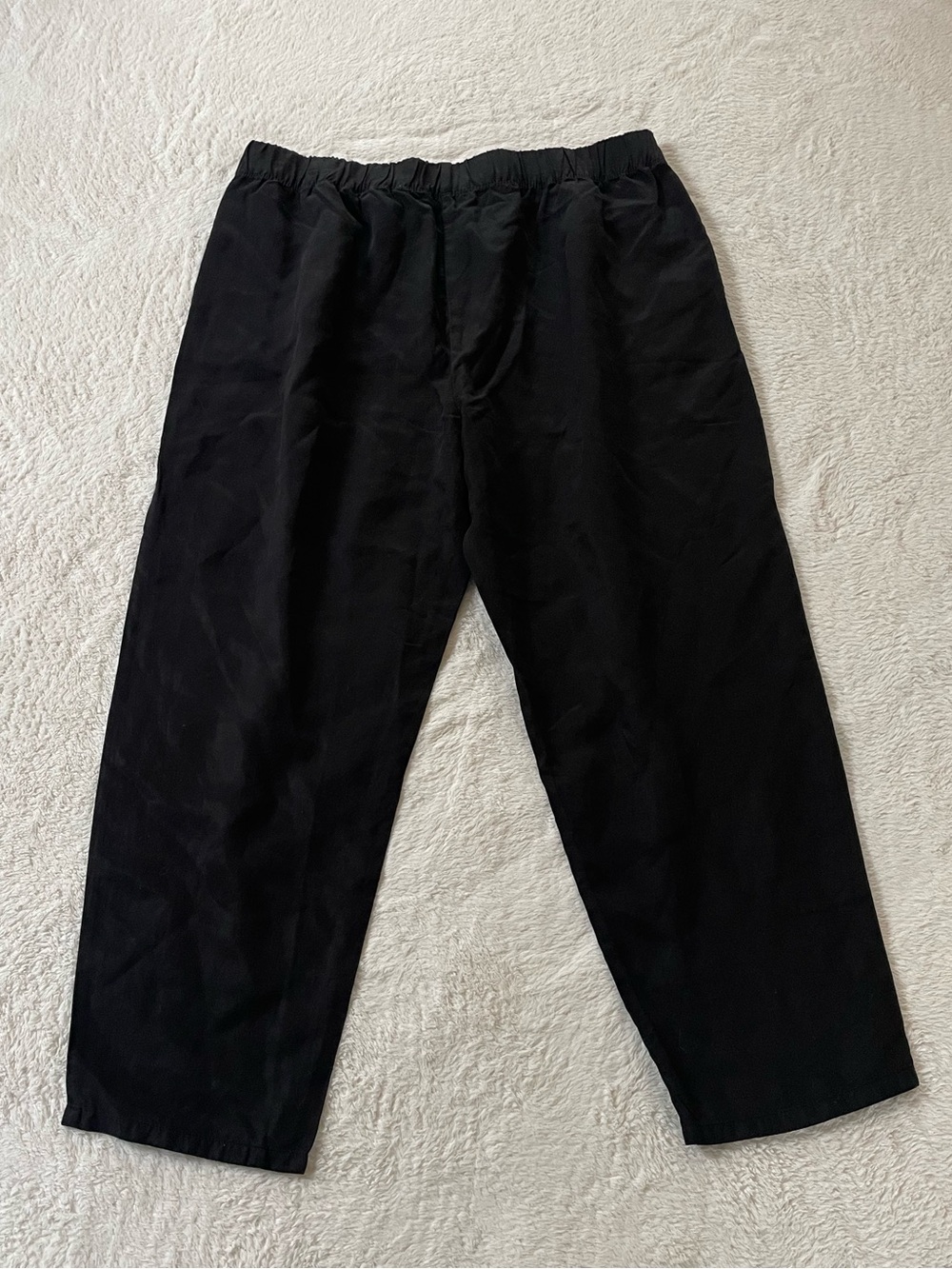 Eileen Fisher Linen Blend Pleated Tapered Pant Size XL Comfort Pull On Coastal - Picture 5 of 11
